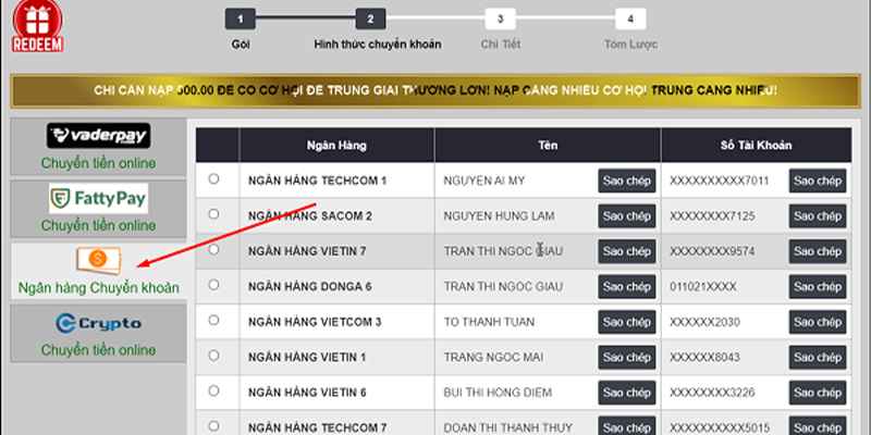 Cách nạp tiền vào tài khoản game uw88